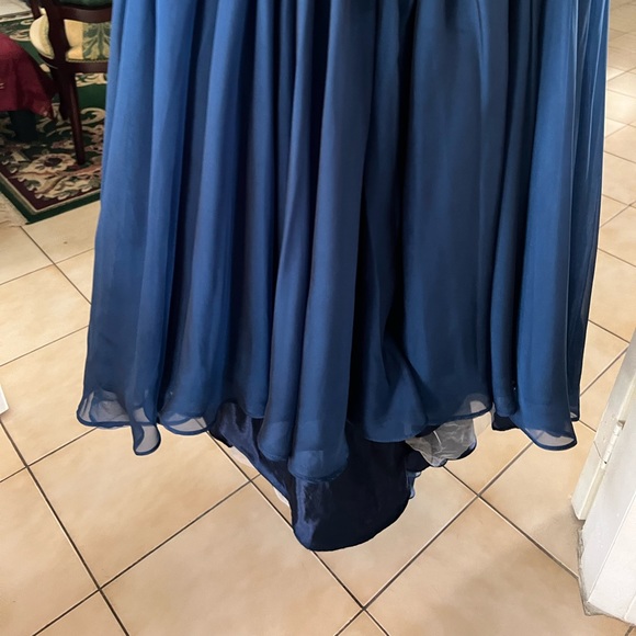 Beaded blue formal dress - Picture 4 of 7